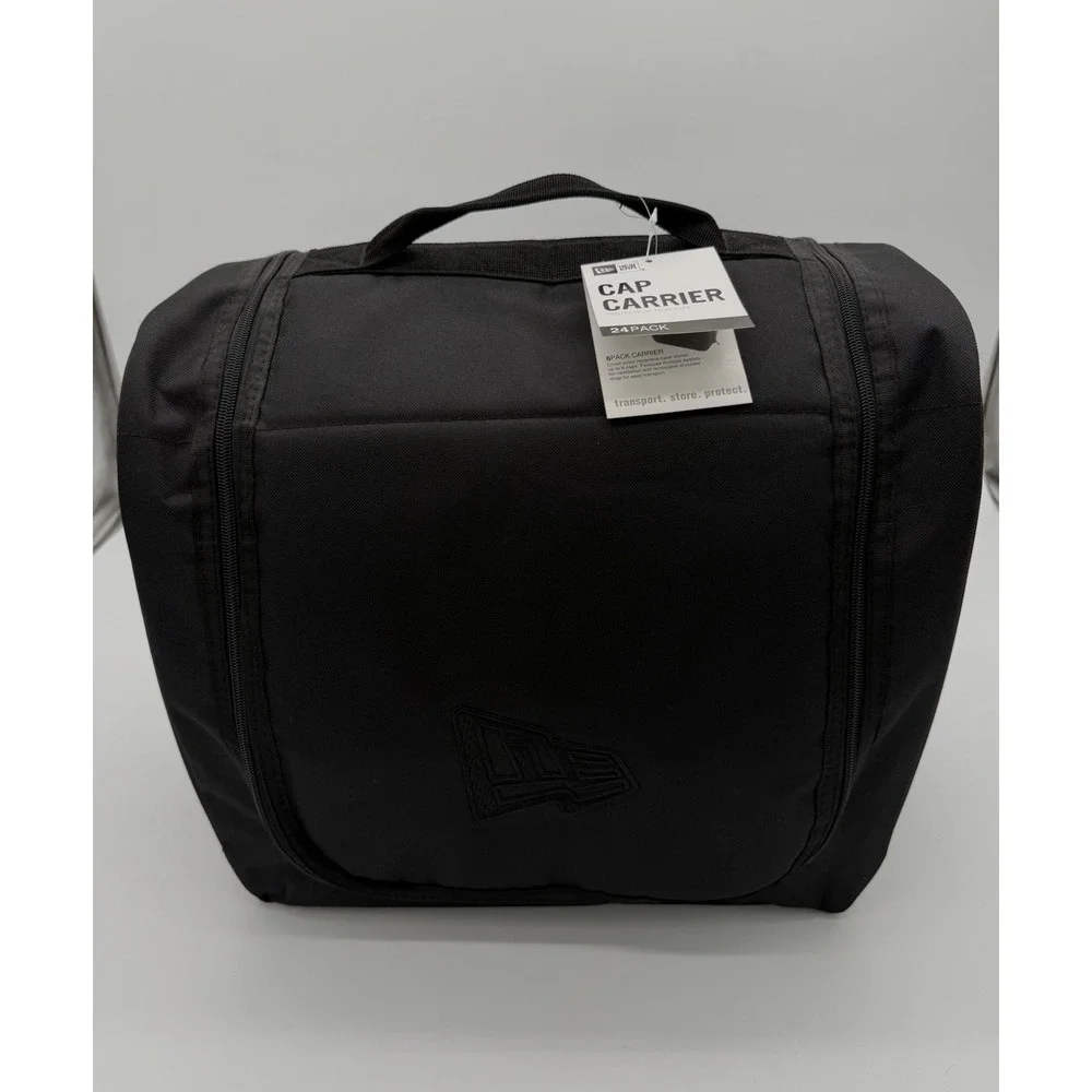 New Era 24 Cap Carrier Black Zip Closure With Carry Handle